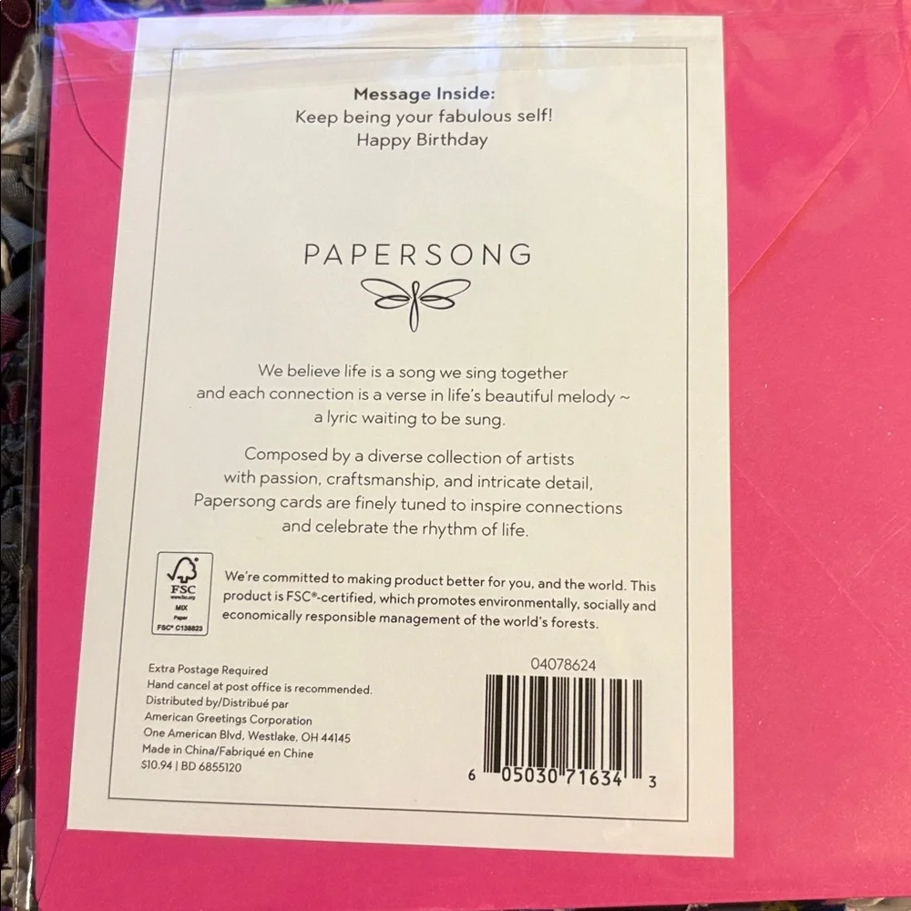 🆕American Greetings Bejeweled Birthday Card